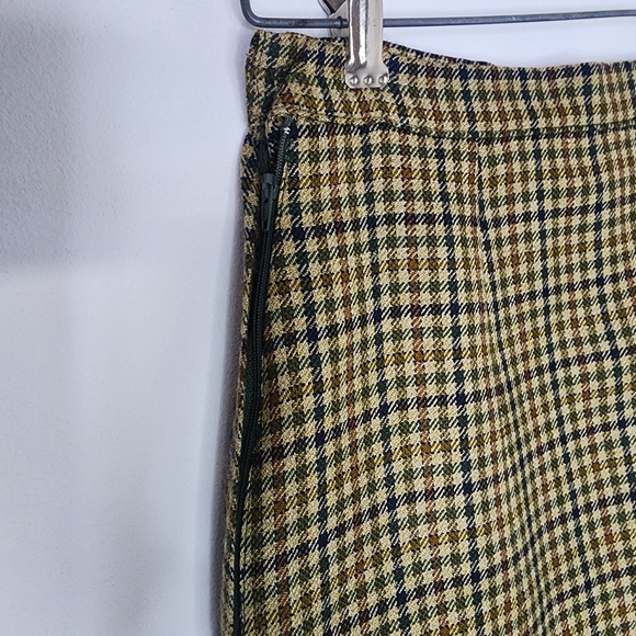 Blarney Woollen Mills Pure Wool Houndstooth Skirt Ireland NWT - Picture 3 of 10